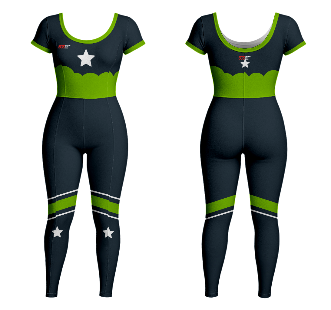 Custom women short  sleeve unitards dance uniform  celestial dance - Dance-bodysuits