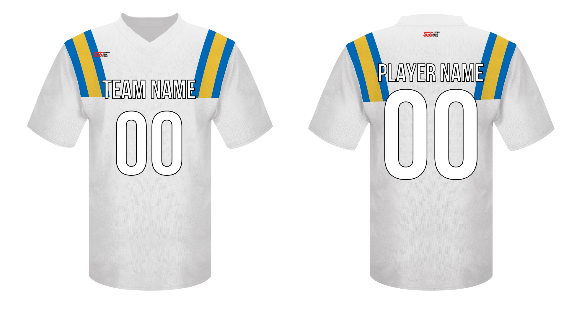 Custom football jersey adult youth unisex snowy fusion - Jersey