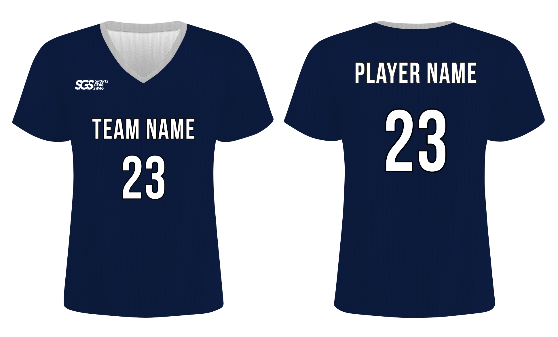 Custom dark blue adult youth unisex short sleeve jersey - Jersey