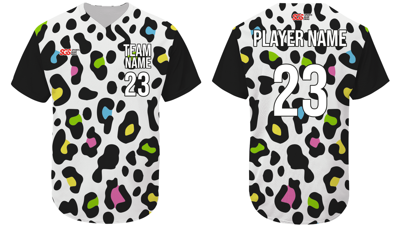 Custom foot print animal adult youth unisex softball jersey - Jersey