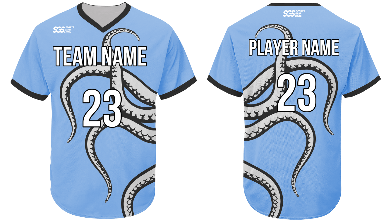 Custom fine no button adult youth unisex softball jerseys - Jersey