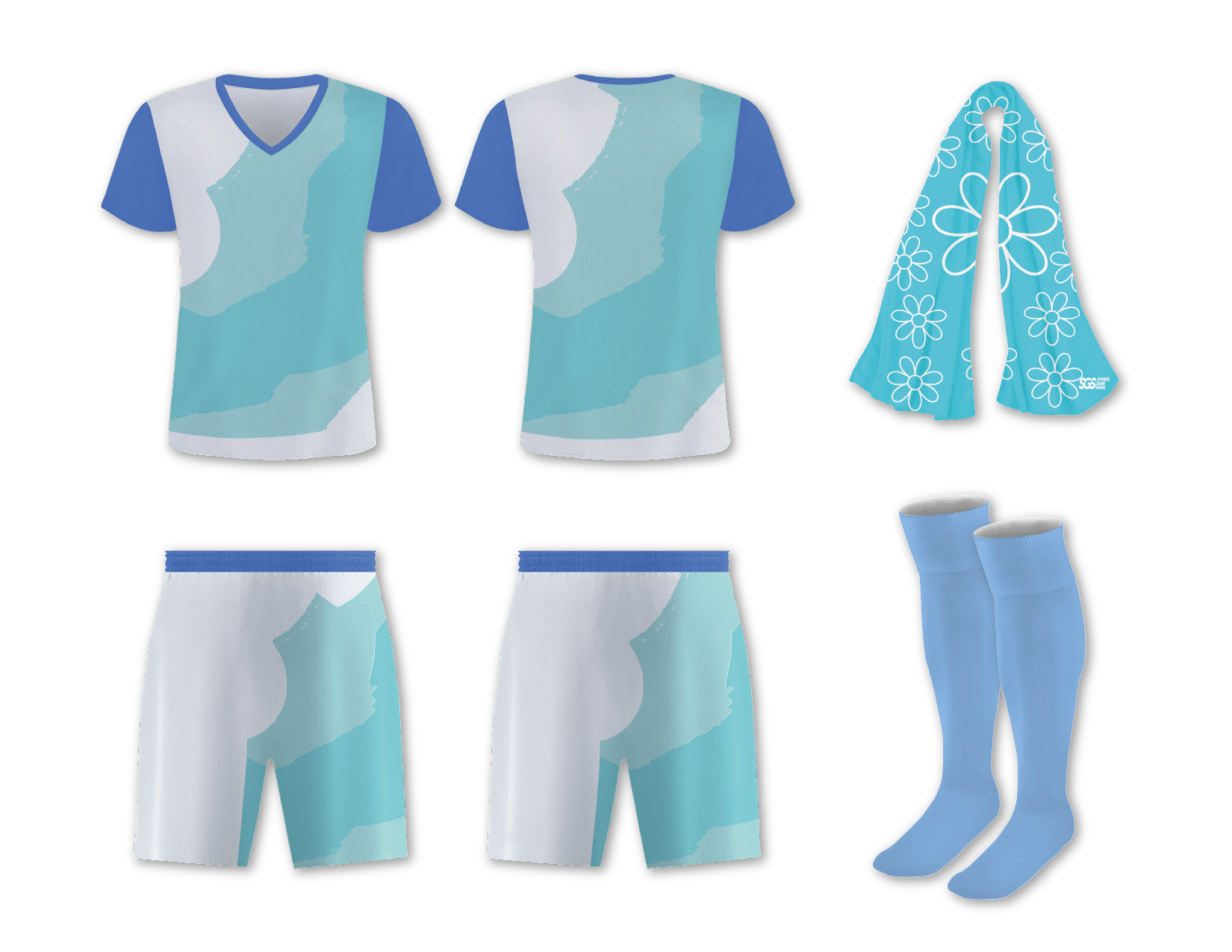 Custom multi color abstract adult youth soccer jersey - Jersey