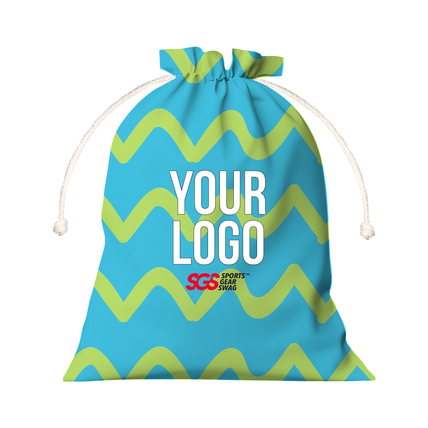 Custom drawstring tote bag ocean current - Drawstring-tote-bags
