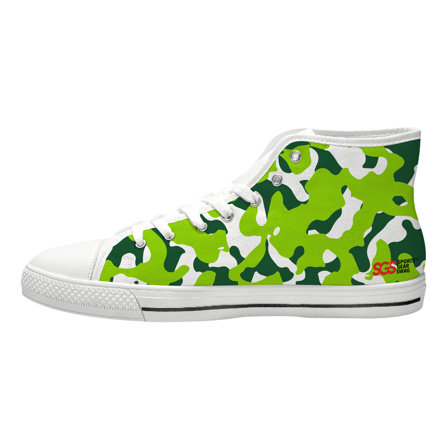 Custom high top canvas shoes white tactical edge - High-top-shoes