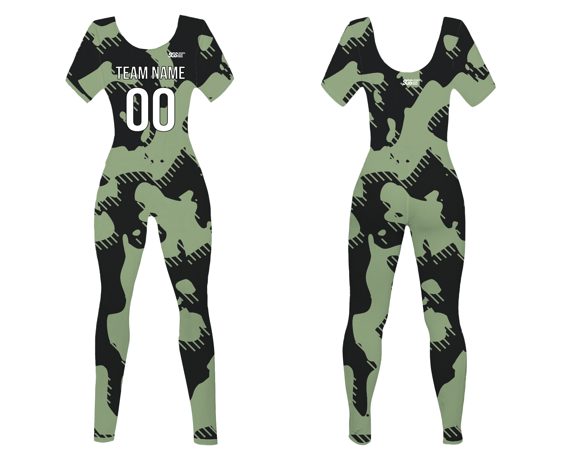 Custom women short sleeve dance bodysuit stealth motion - Dance-bodysuits