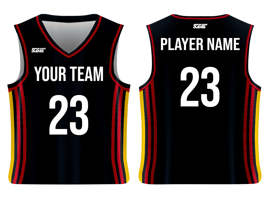 Custom athletic black adult youth unisex basketball jersey - Jersey