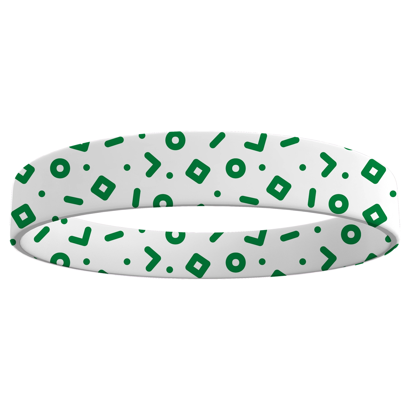 Custom wristband silicone shapes geometric design - Wristbands