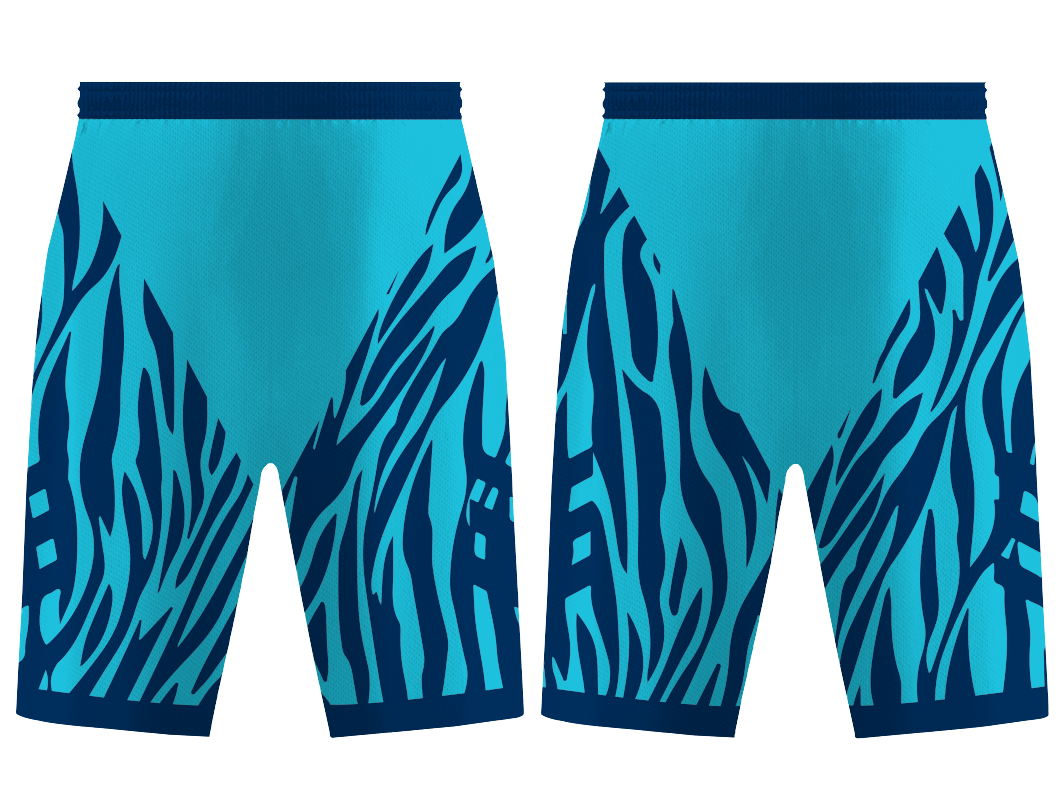 Custom tiger stripes animal adult youth unisex basketball shorts - reversible uniform - Short
