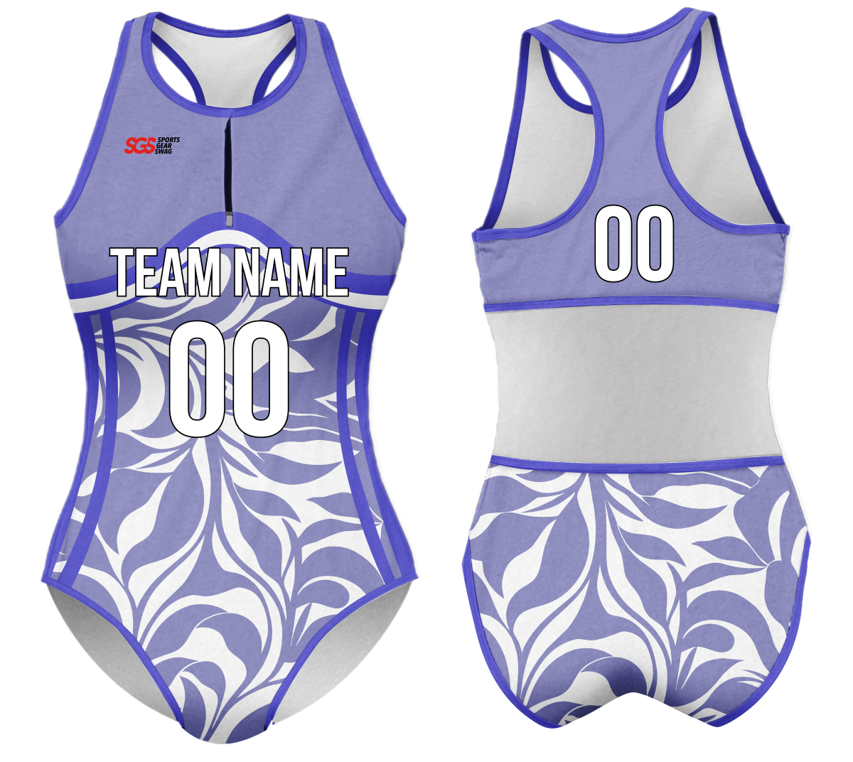 Custom water women speed suit amethyst leaf - Women-water-speed-suits