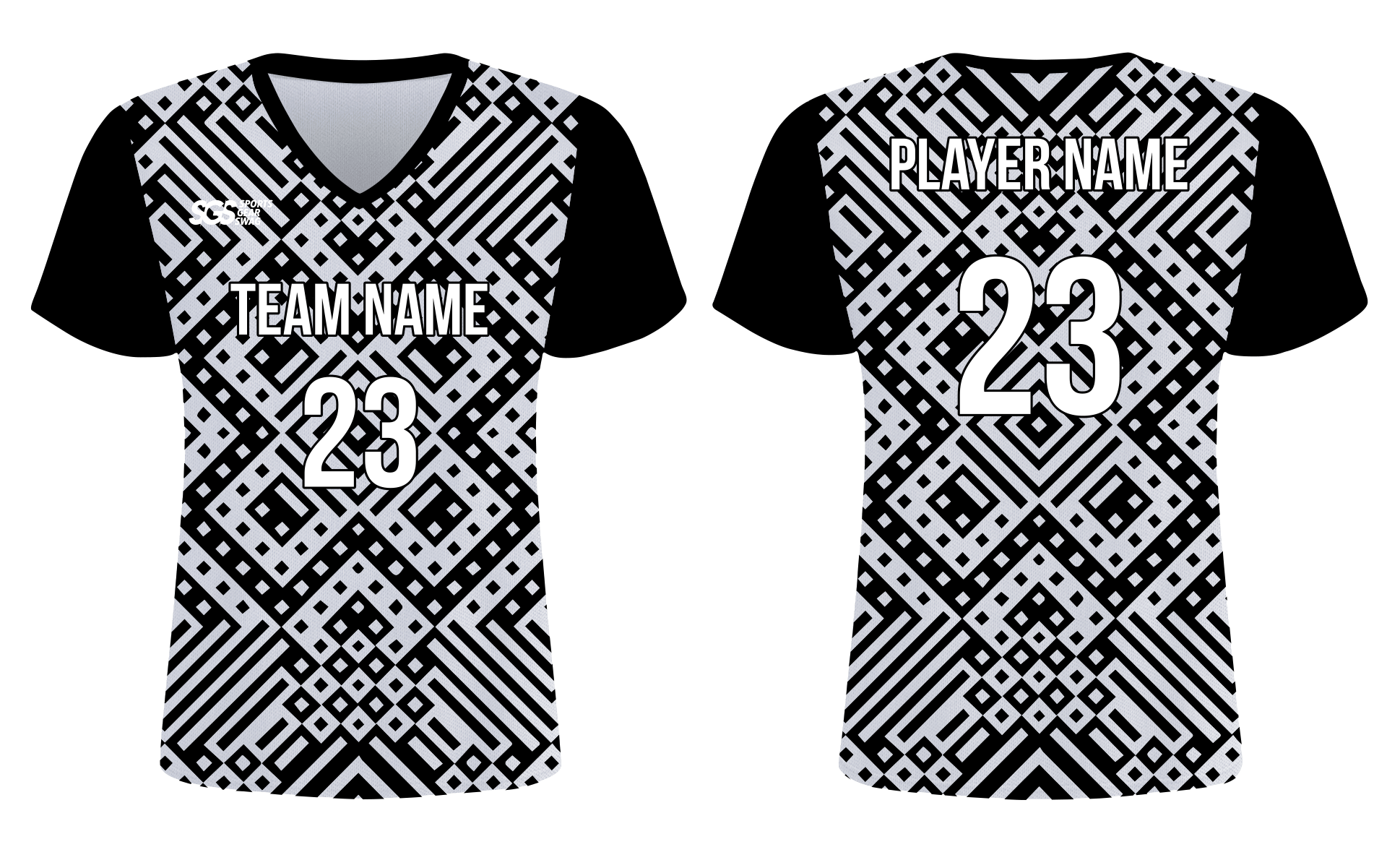 Custom amazing shapes design adult youth soccer jersey - Jersey