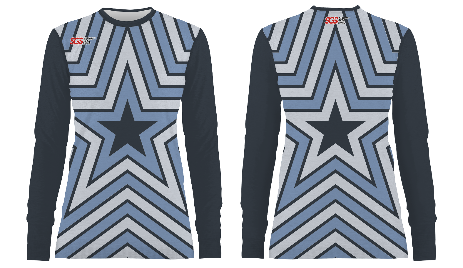 Custom stars layers adult youth unisex long sleeves soccer jerseys - Jersey