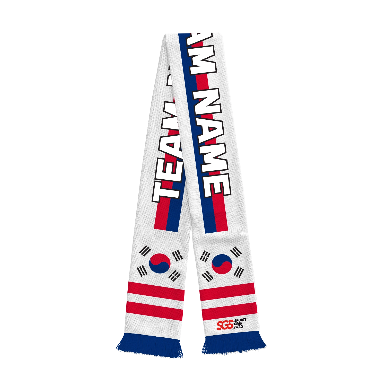 Custom fan scarf taeguk circle - Fan-scarves