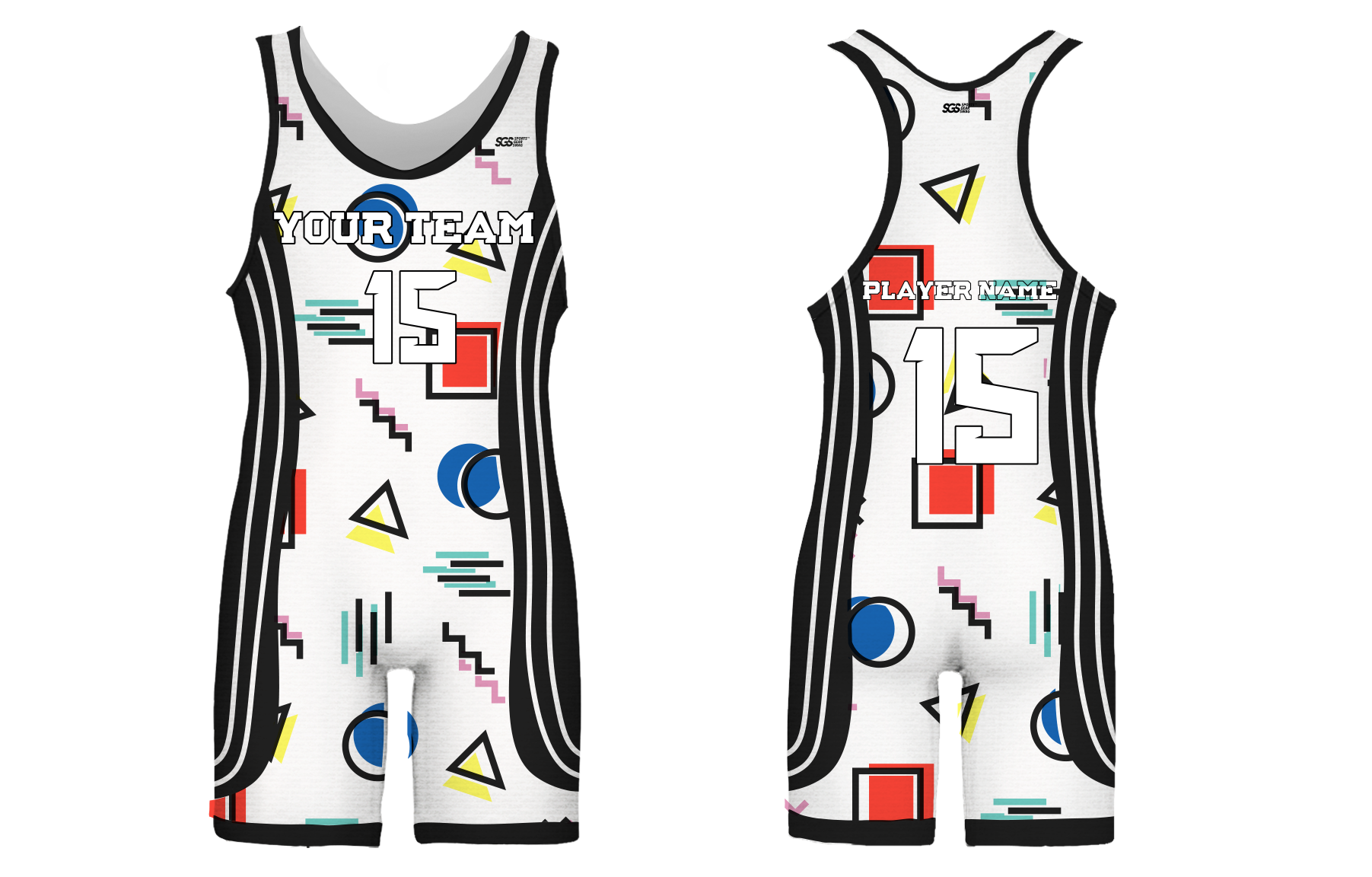 Custom adult youth unisex powerlifting suits shapescape showdown - Powerlifting-singlets