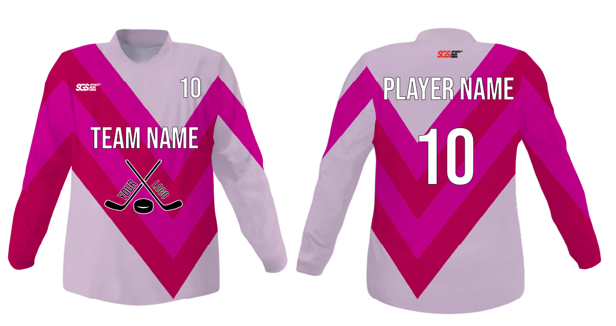 Custom v- stripe youth unisex hockey jersey - Jersey