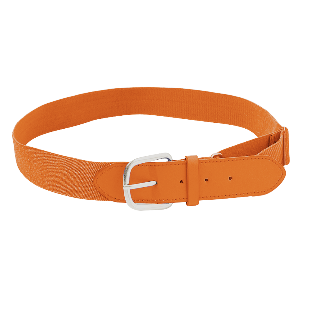 Orange adult youth unisex baseball leather belt - Baseball-belts