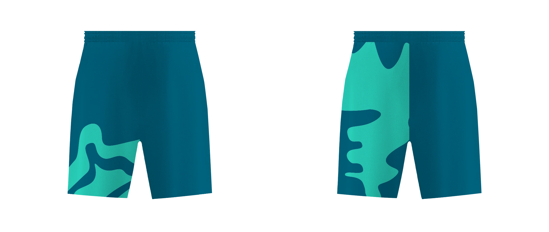 Custom two-tone abstract adult youth unisex cheerleading shorts - Cheerleading-shorts