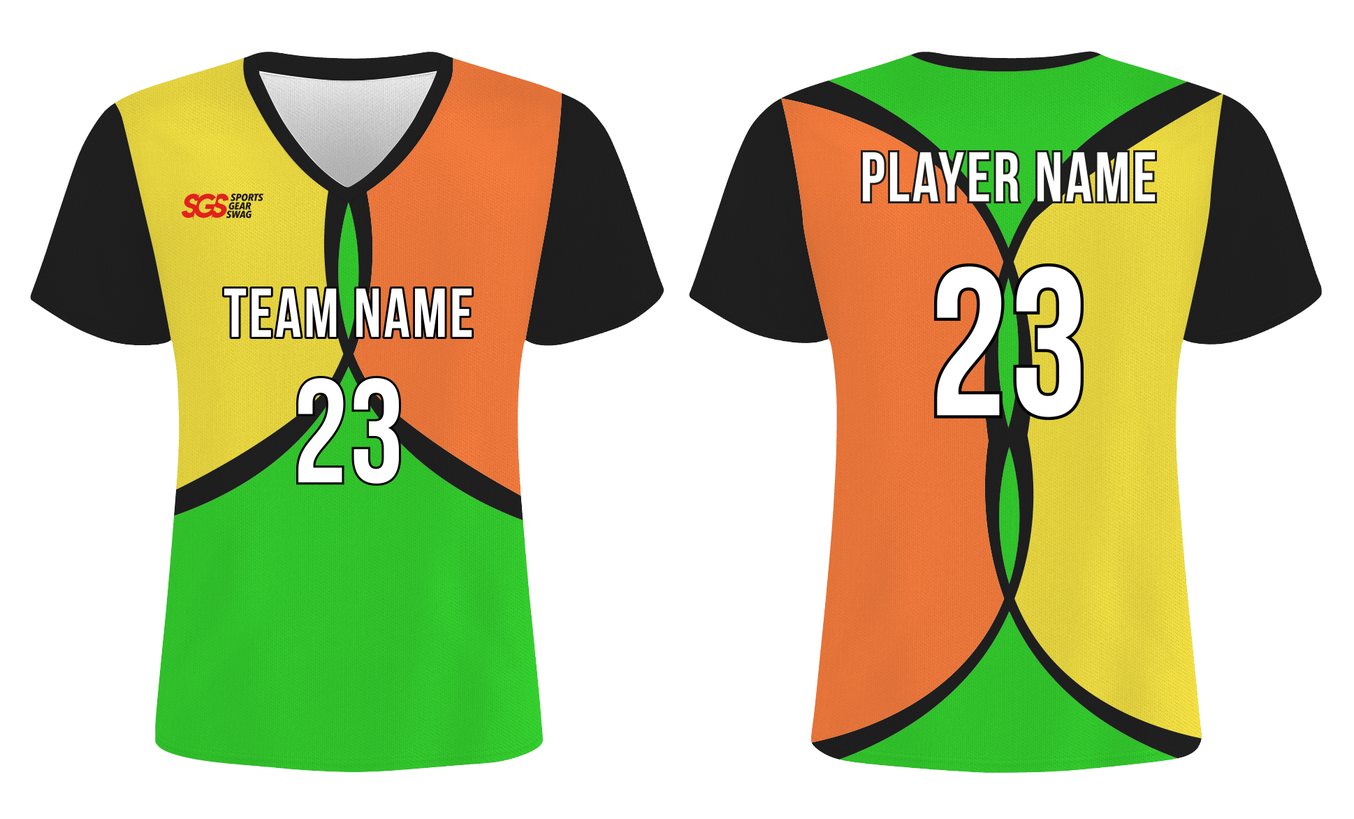 Custom intersecting solids design adult youth soccer jersey - Jersey