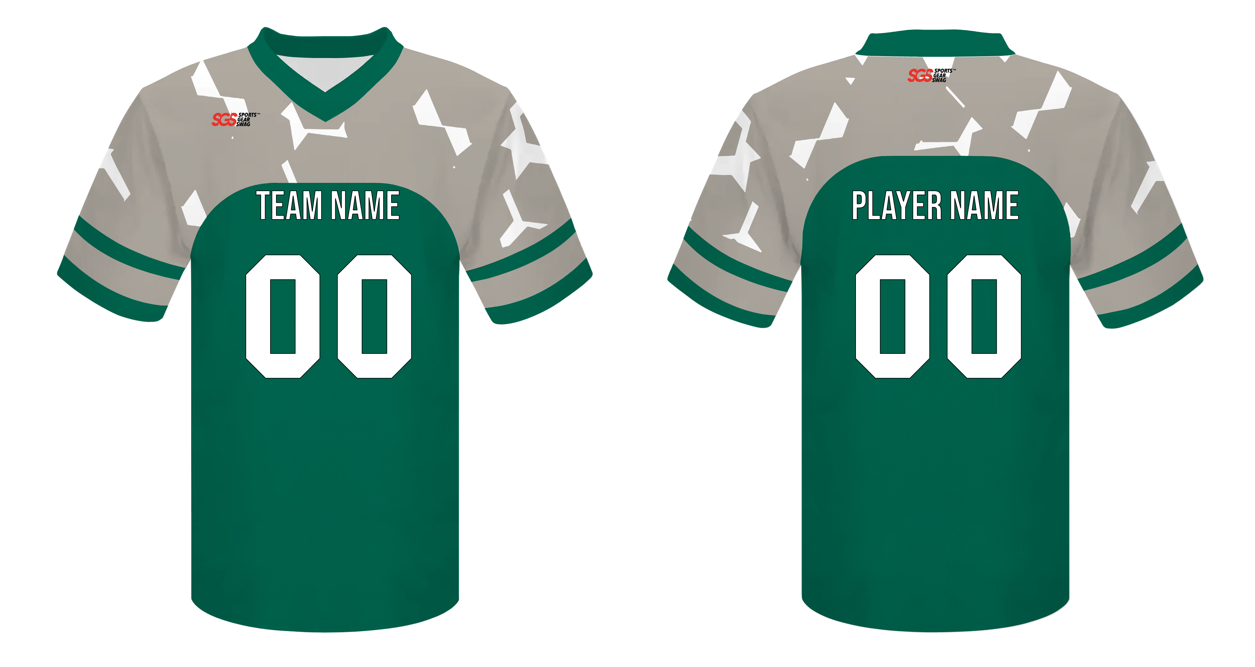 Custom geometric abstract adult youth unisex football jersey - Jersey