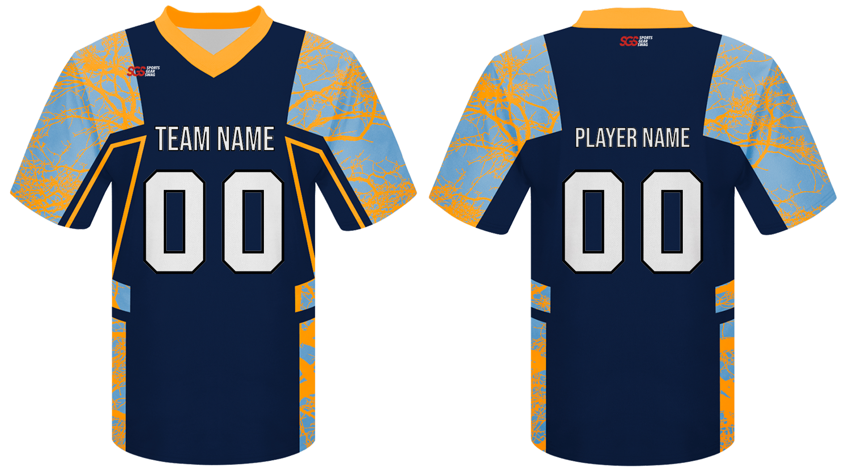 Custom cracks nature adult youth unisex football jersey - Jersey