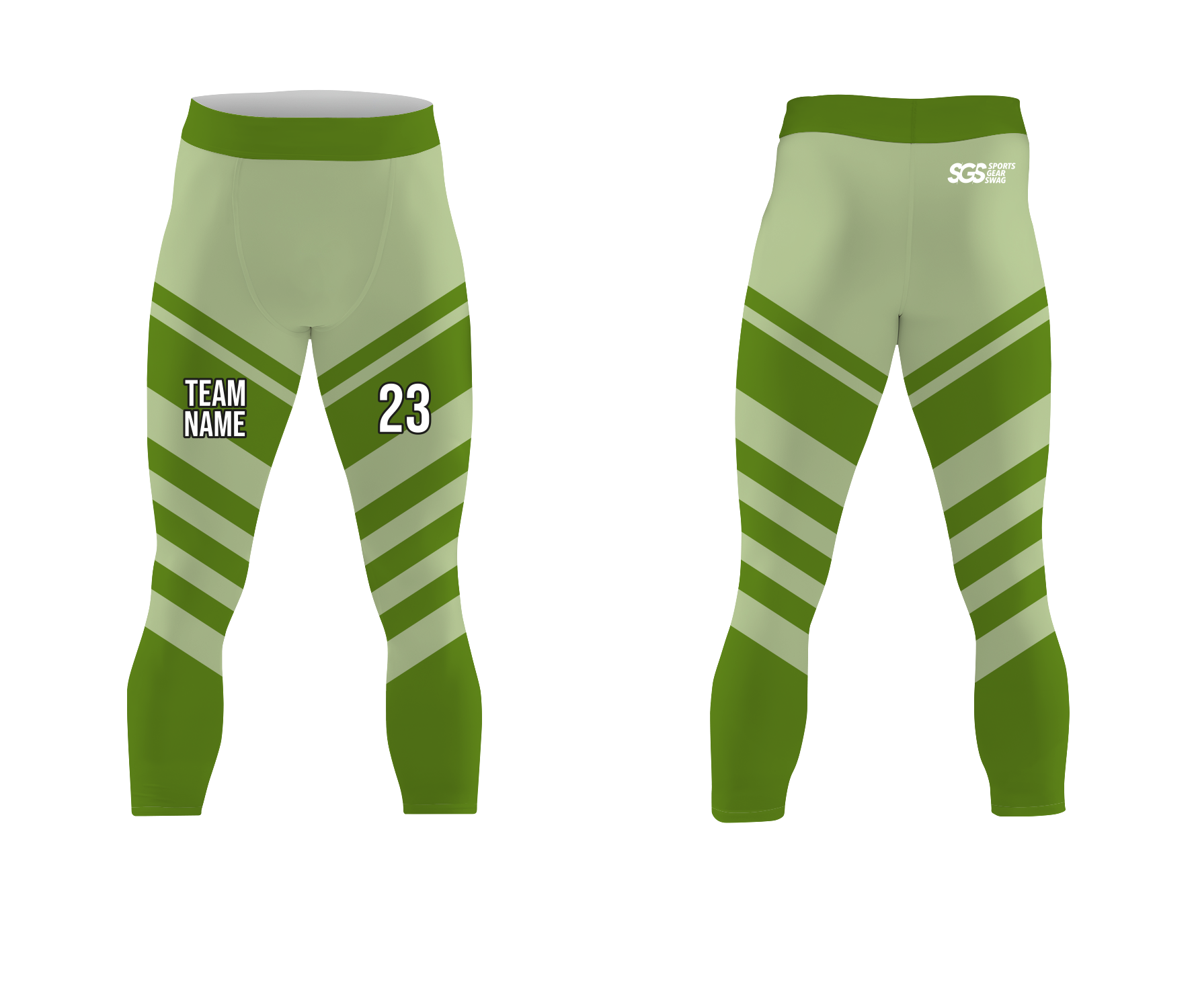 Custom attractive adult youth unisex mid calf compression tights - Compression-tights