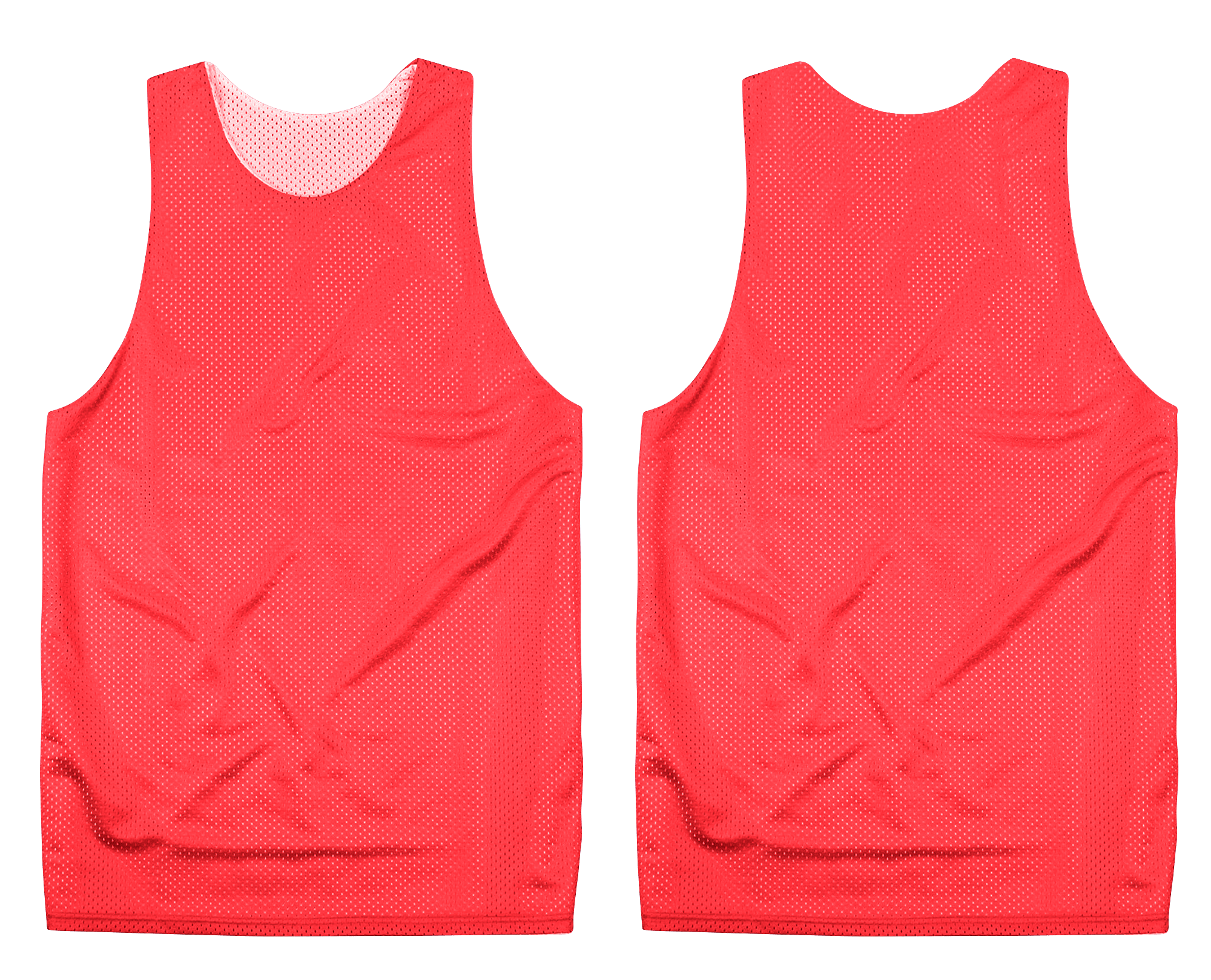 Custom red adult youth unisex pinnies - Pinnies