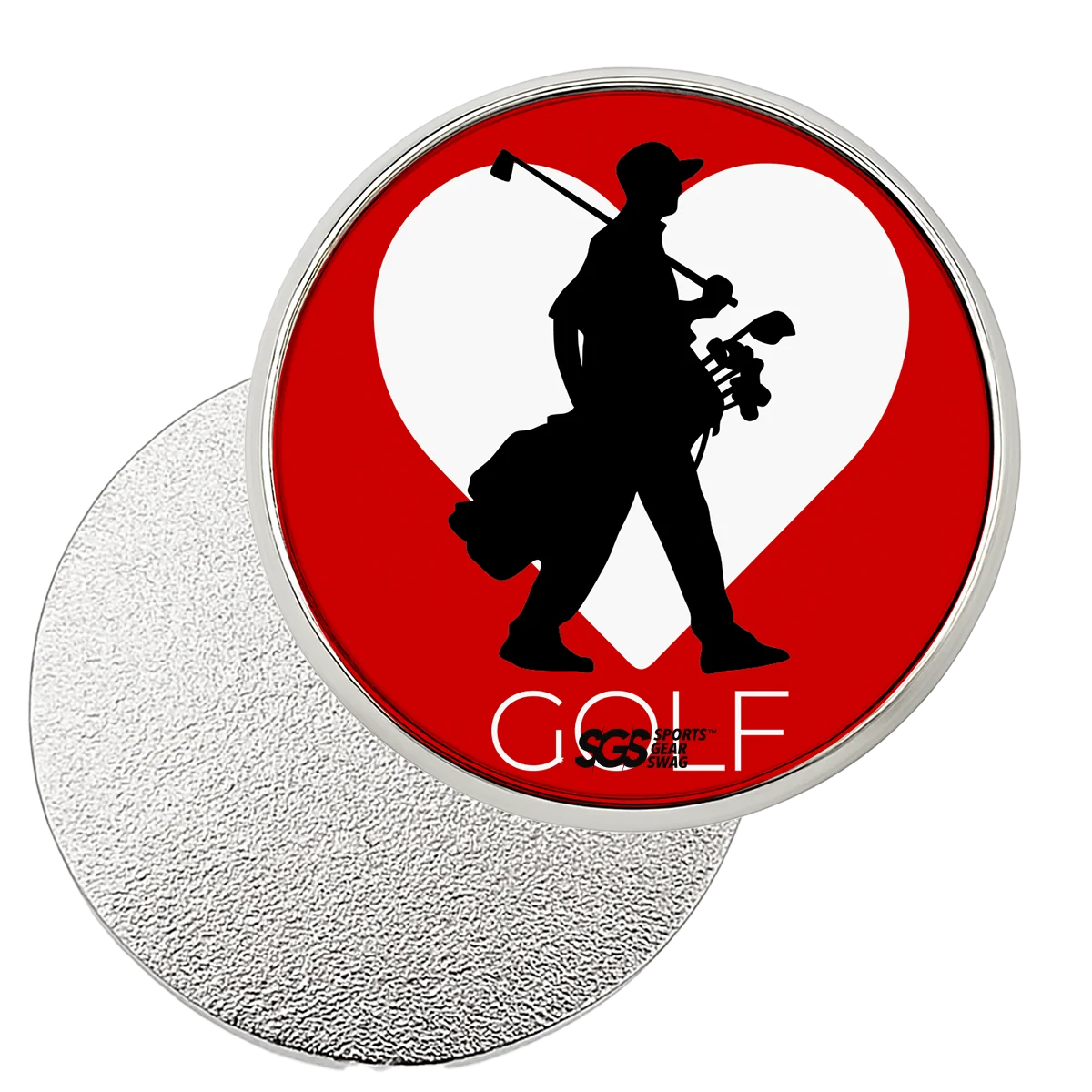 Custom golf ball marker set heart - Golf-ball-marker-sets