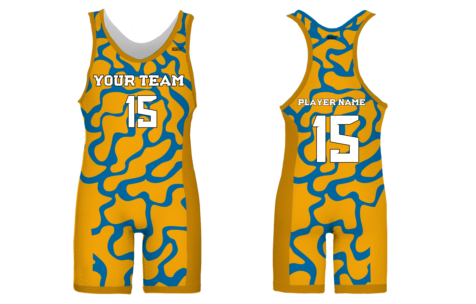 Custom lemon color adult youth unisex wrestling singlets - Wrestling-singlets