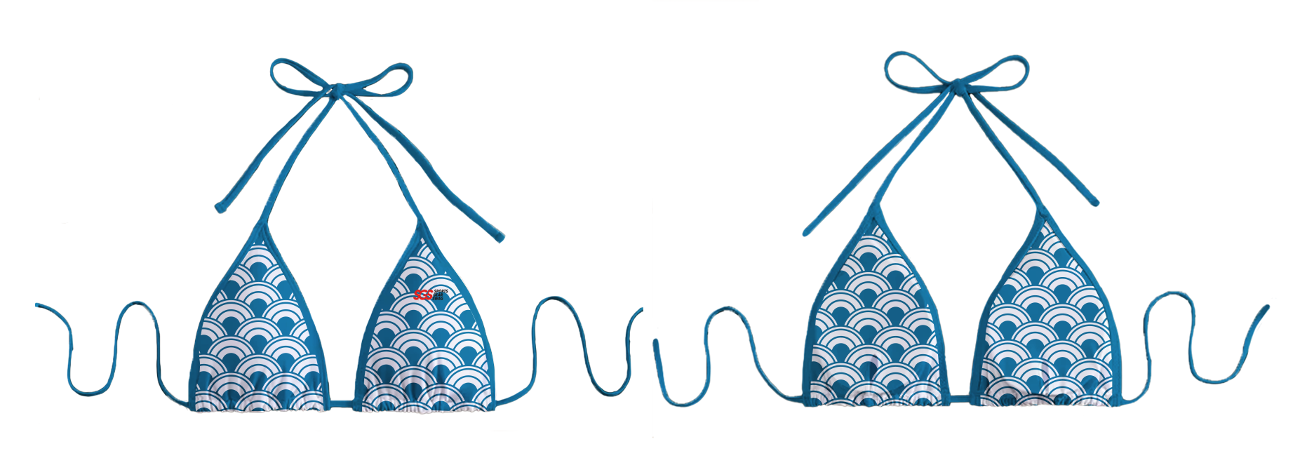 Custom two-piece bikini standard brassiere curved splash - Swimming-tops