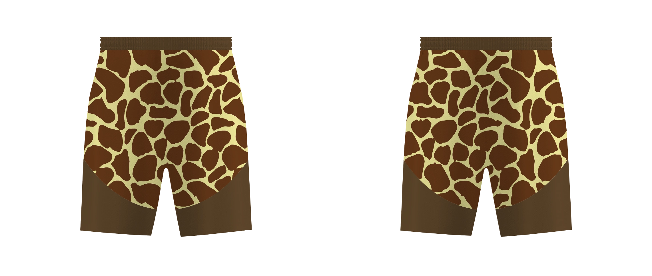 Custom giraffe design adult youth unisex cheerleading shorts - Cheerleading-shorts