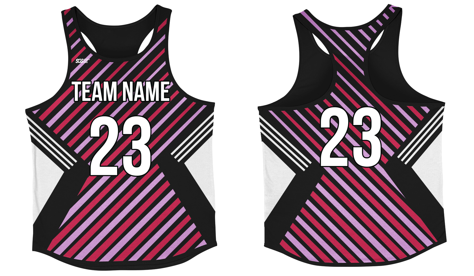 Custom track singlets adult youth unisex retro wave - Track-singlets