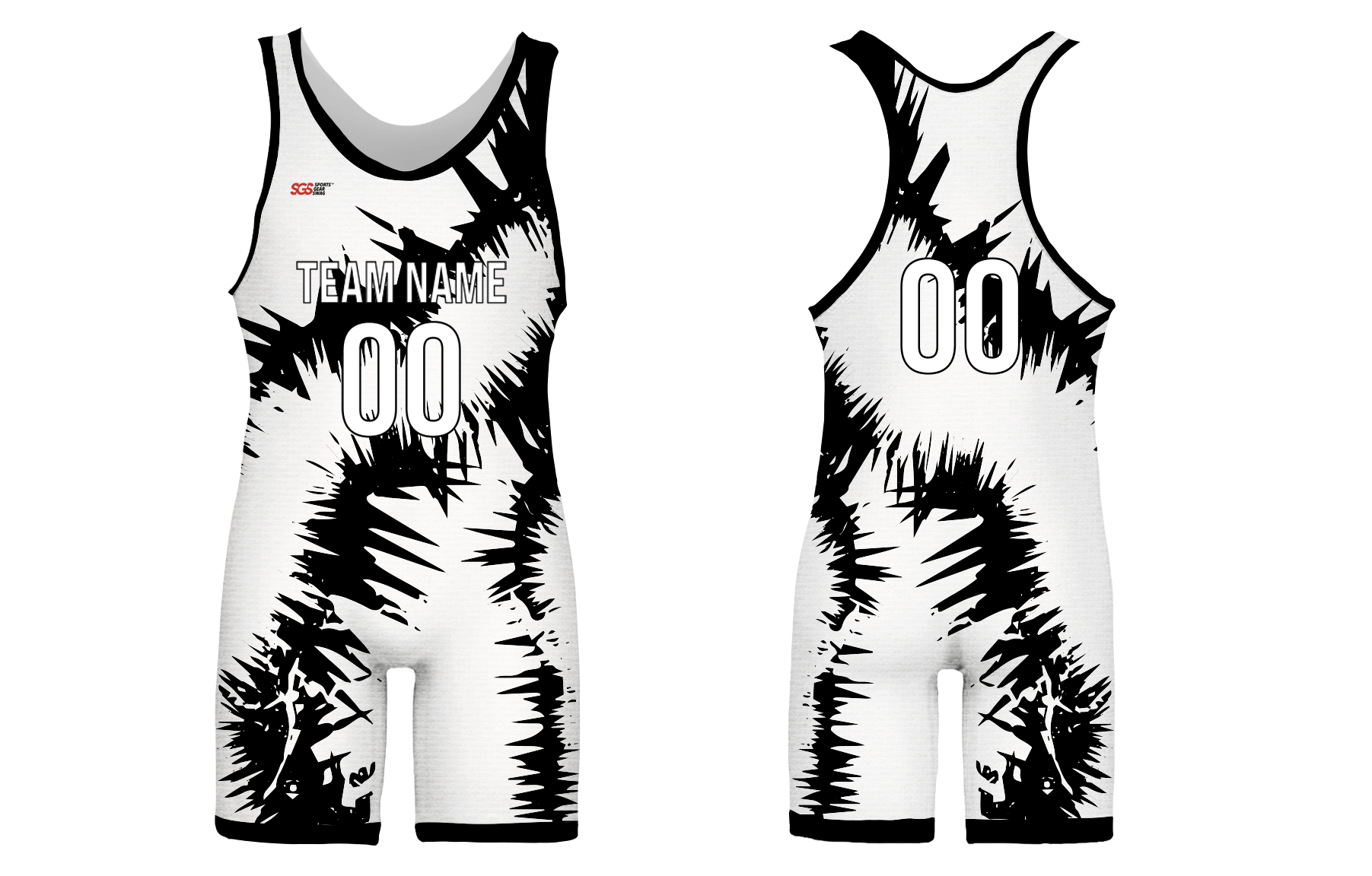 Custom abstract black adult youth unisex powerlifting singlets - Powerlifting-singlets