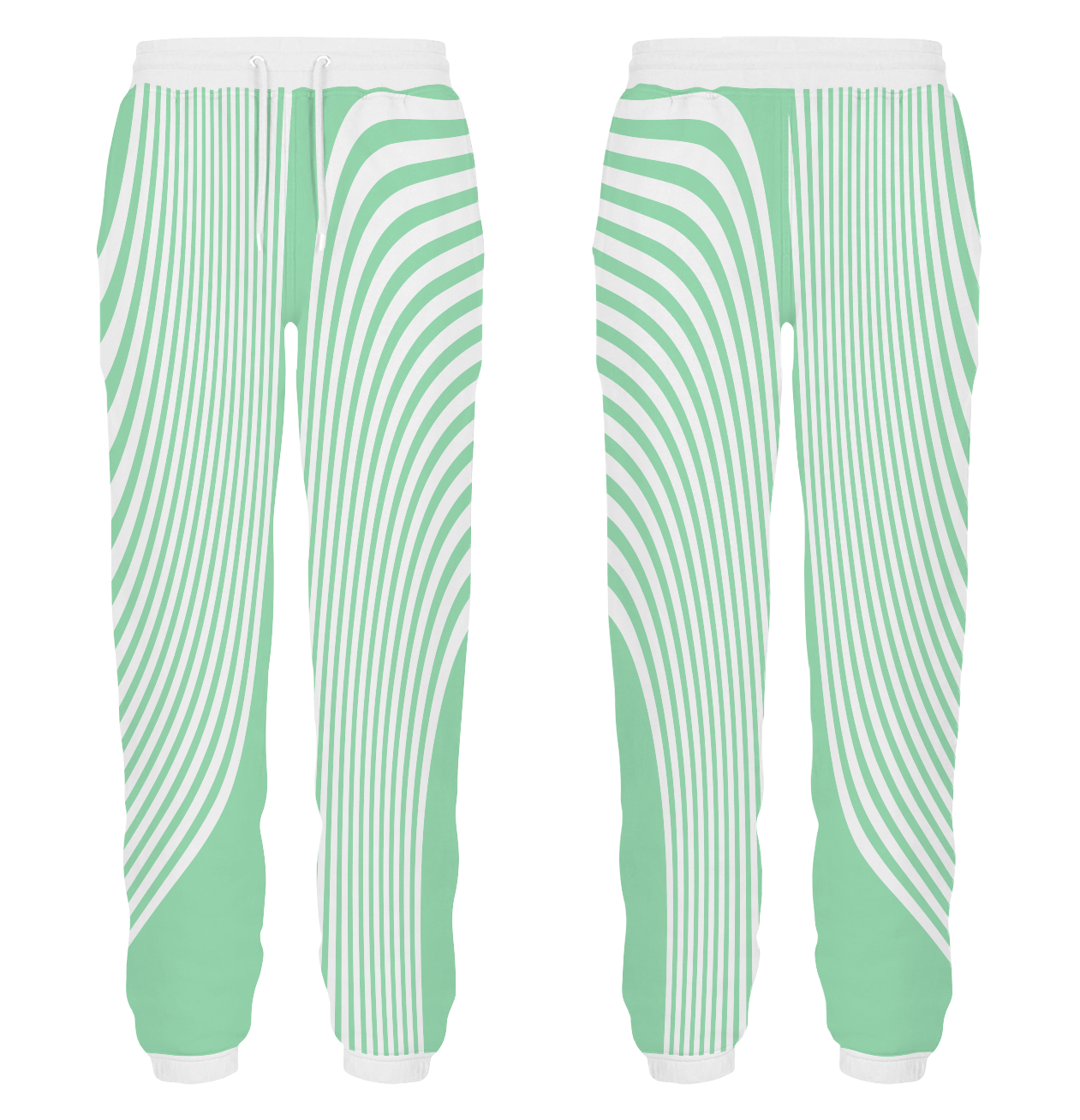 Custom dance joggers adult youth unisex mint swirl - Dance-joggers