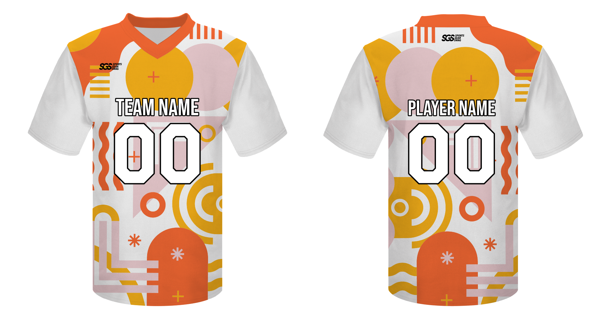 Custom elite shapes design adult youth unisex football long jersey - Jersey