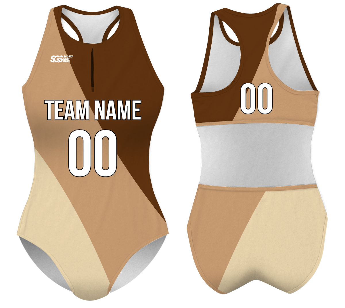 Custom water women speed suit mocha mist - Women-water-speed-suits