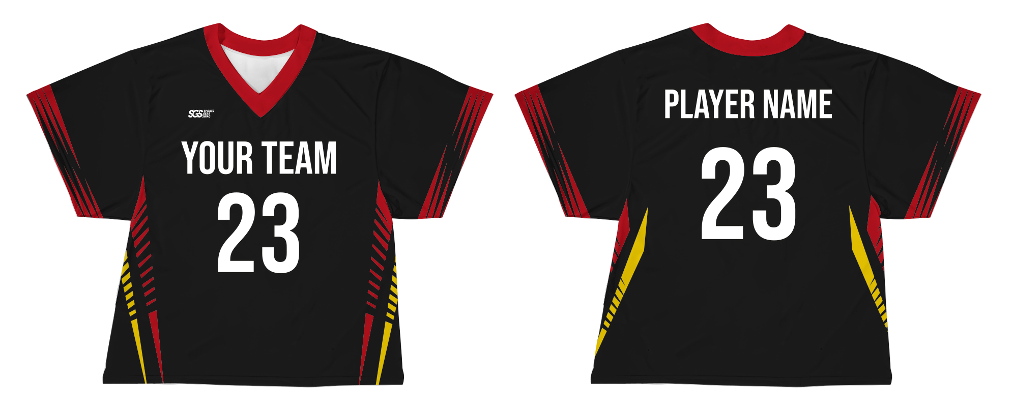 Custom sides solid shapes adult youth unisex lacrosse jerseys - reversible uniform - Jersey