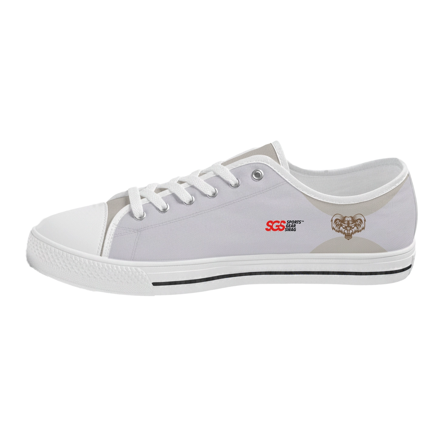Custom low top canvas shoes white journey - Low-top-shoes