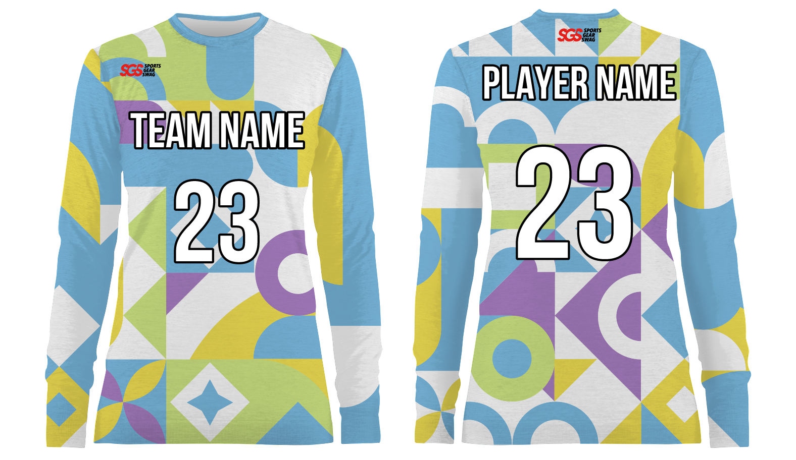 Custom multi shapes adult youth unisex long sleeves soccer jerseys - Jersey