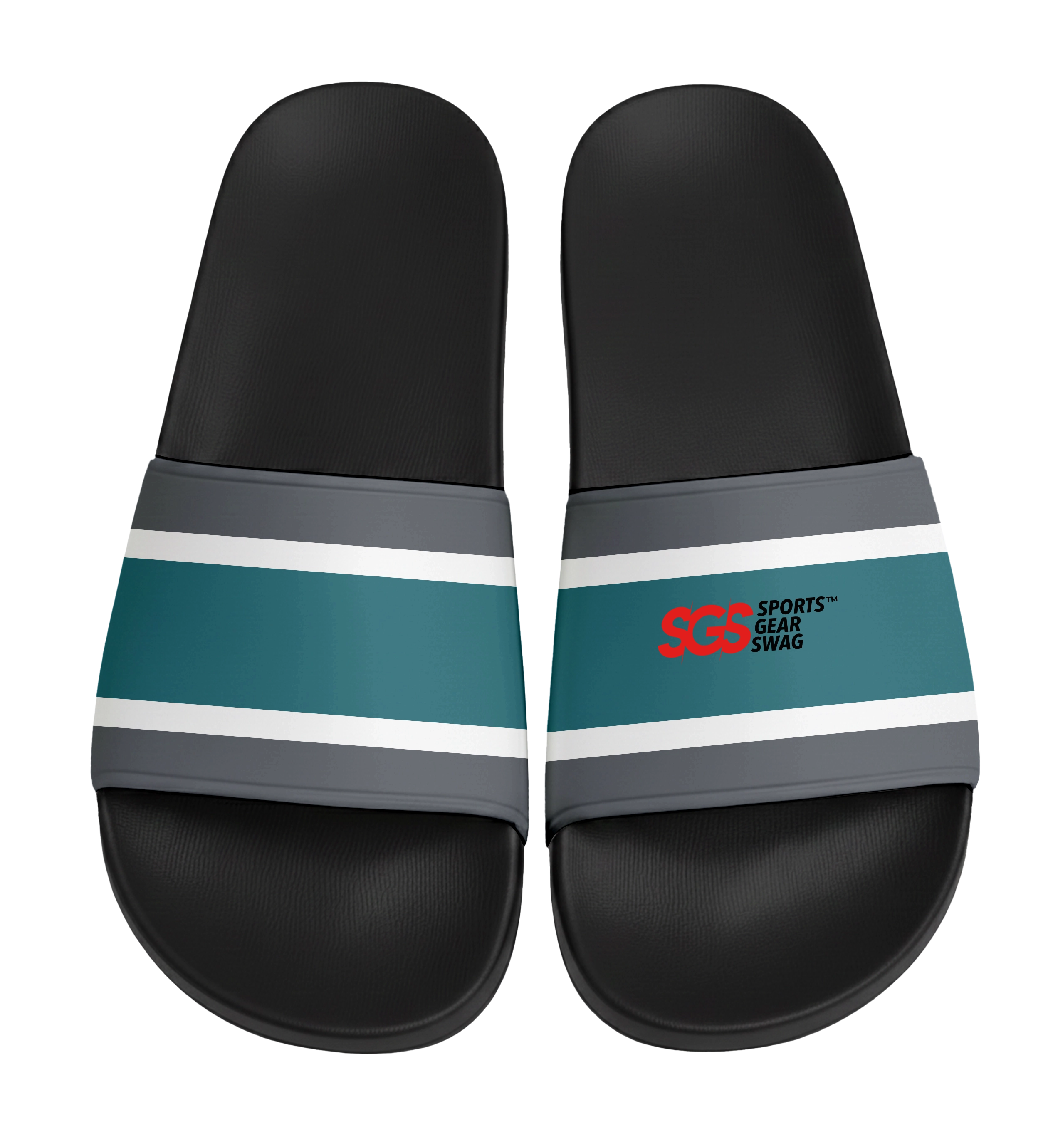 Custom slides black unisex collegiate - Slides