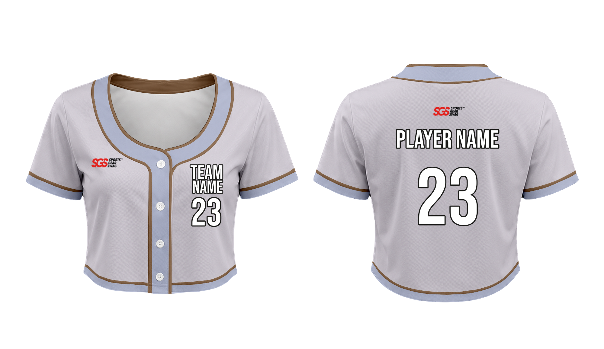 Custom ballpark cropped adult youth unisex baseball jersey - Cropped-baseball-jerseys