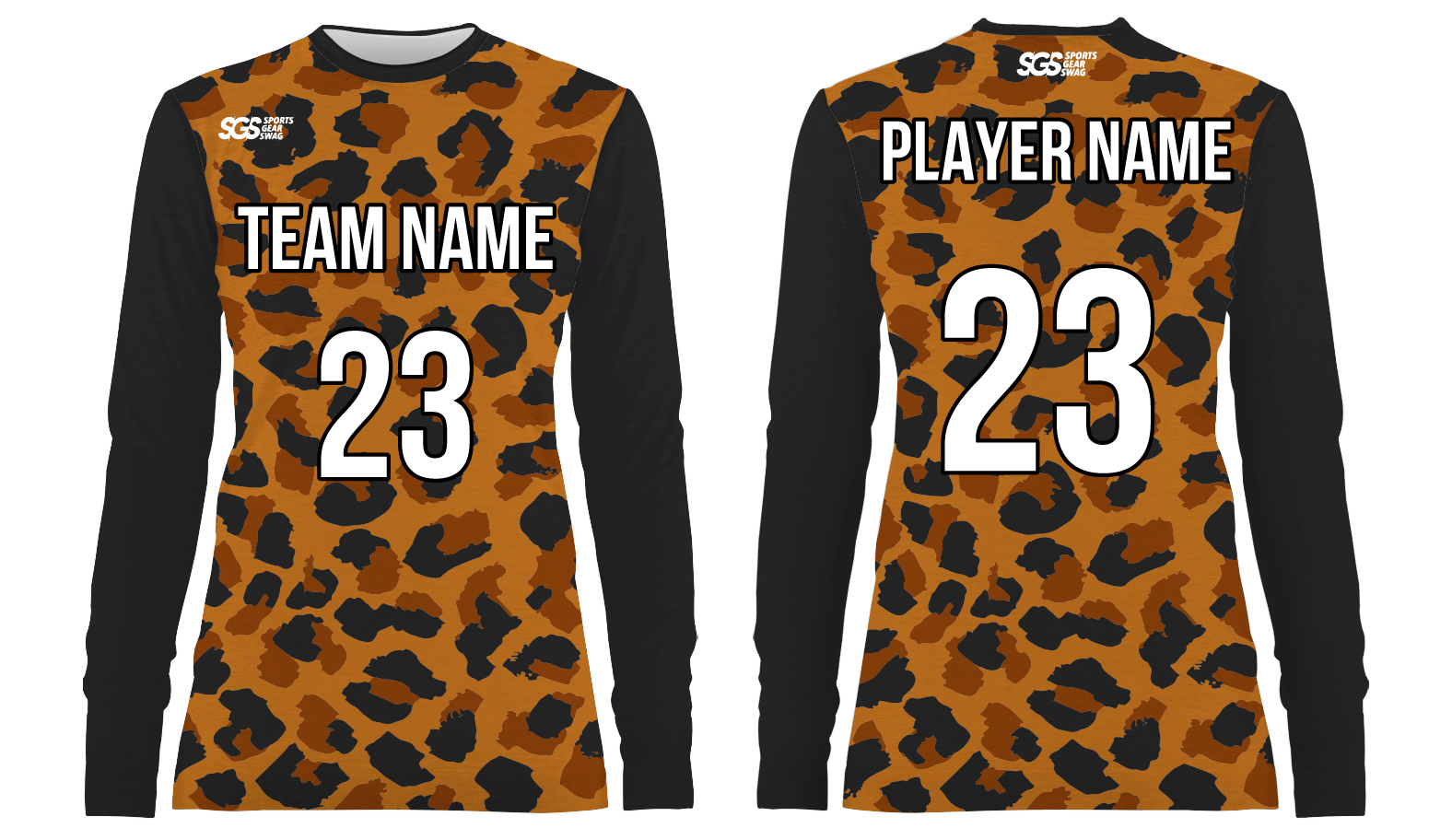 Custom animal skin adult youth unisex long sleeves soccer jerseys - Jersey