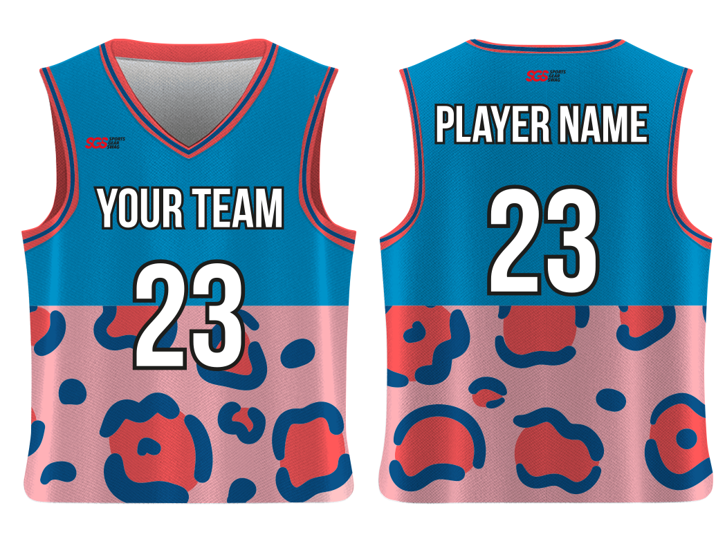 Custom bottom animal design adult youth unisex basketball jersey - reversible uniform - Jersey
