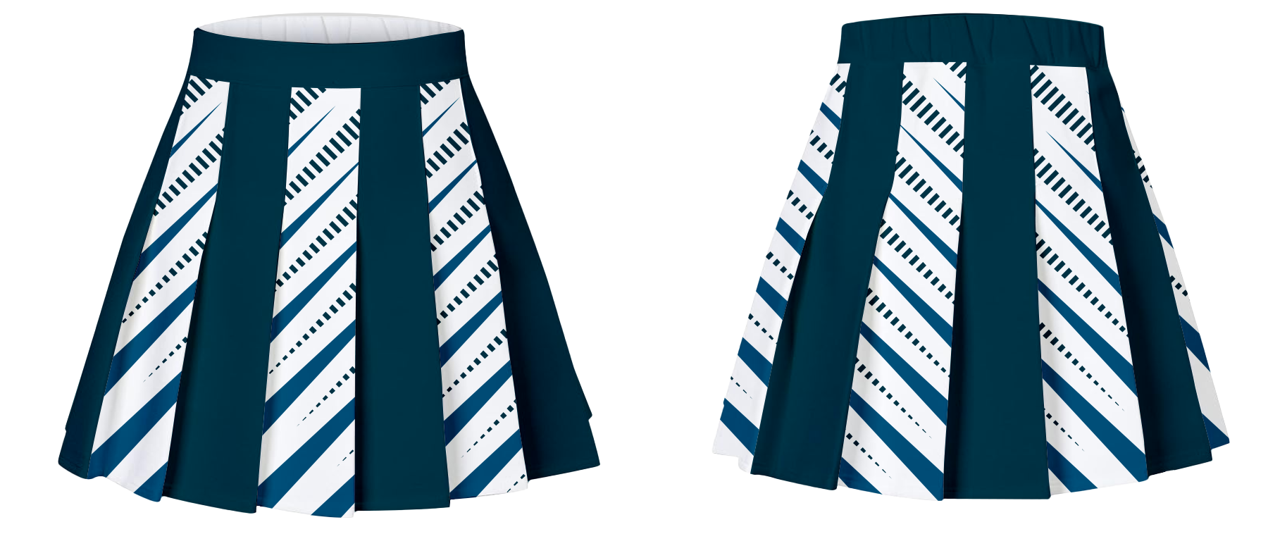 Custom pleated skirt dance uniform diagonal duo - Dance-skirts
