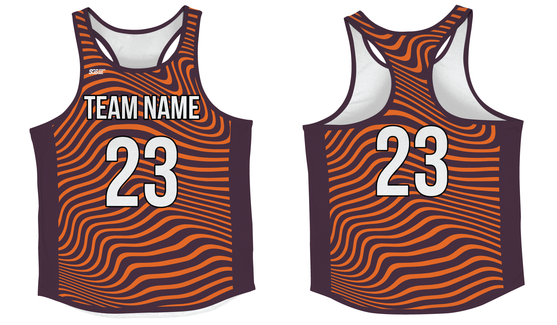 Custom track singlets adult youth unisex smoothy curves - Track-singlets
