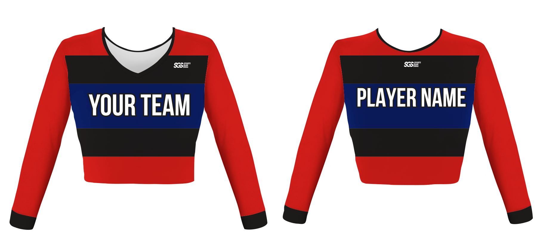 Custom crossbar solid cheerleading uniform - Jersey
