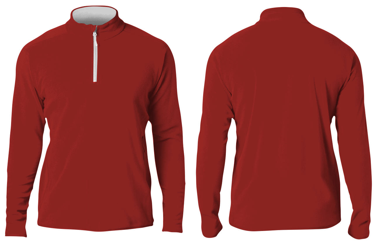 Custom solid quarter-zip adult youth unisex jacket - Jacket