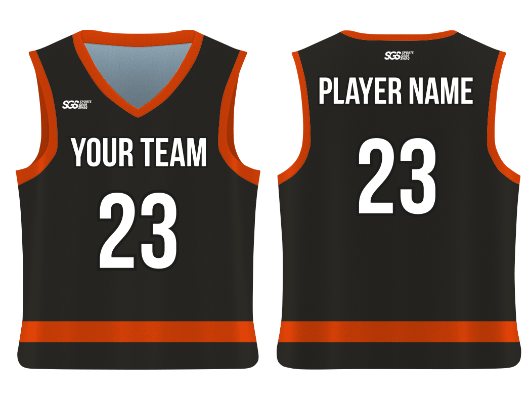Custom bottom stripe solids adult youth unisex basketball jersey - reversible uniform - Jersey