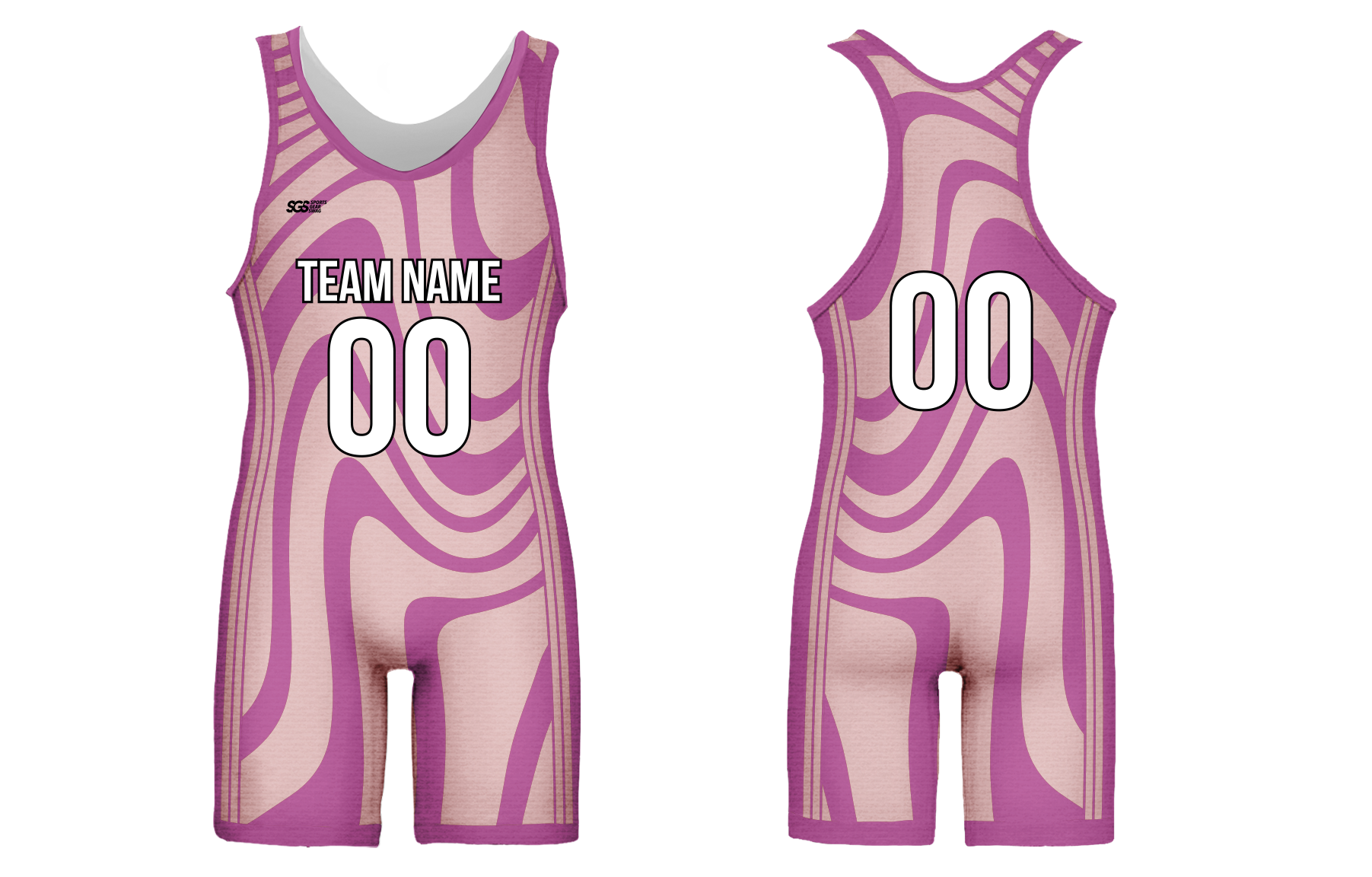 Custom adult youth unisex powerlifting suits dynamic fushia - Powerlifting-singlets