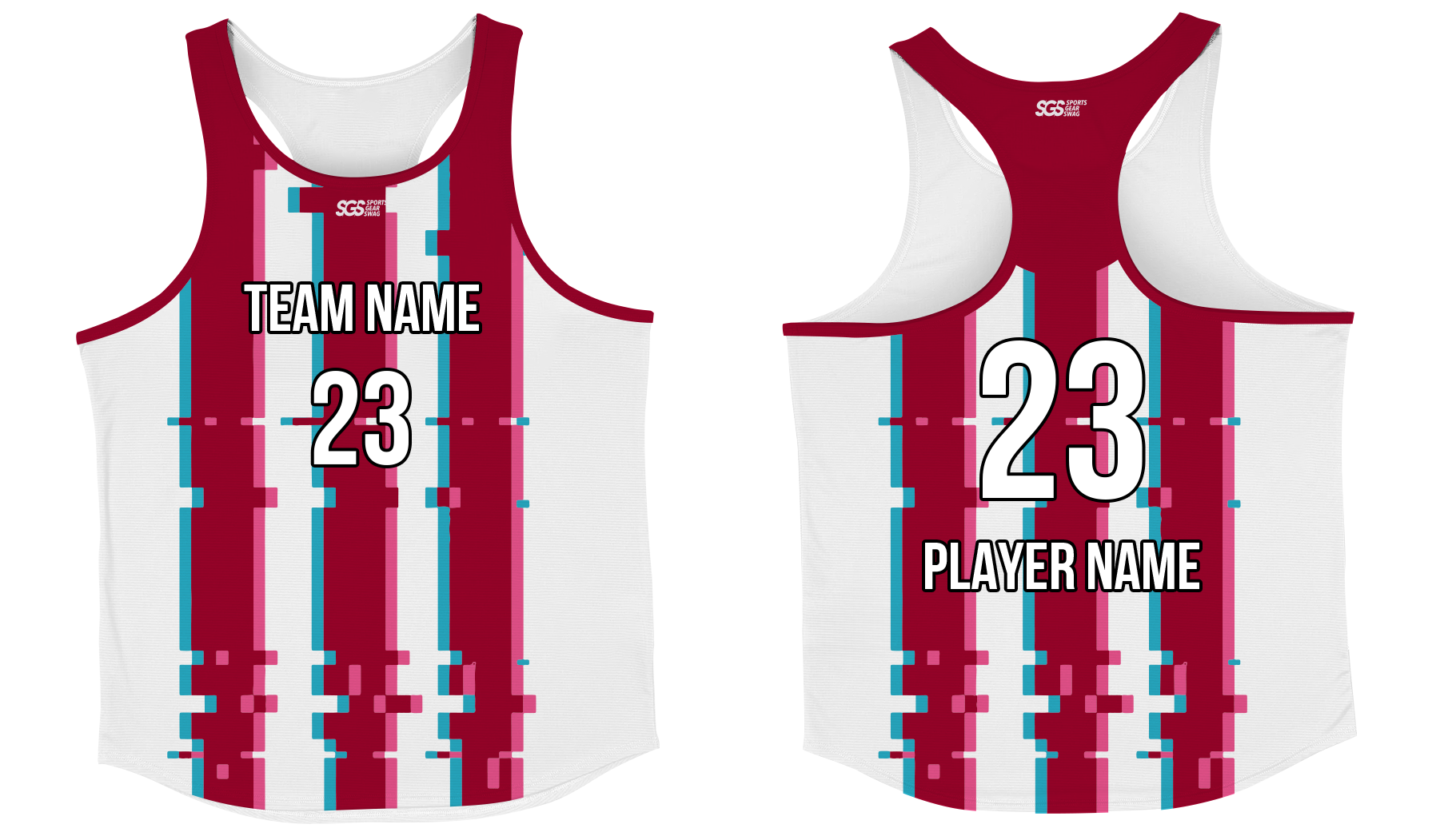 Custom distorted youth unisex track singlets - Track-singlets
