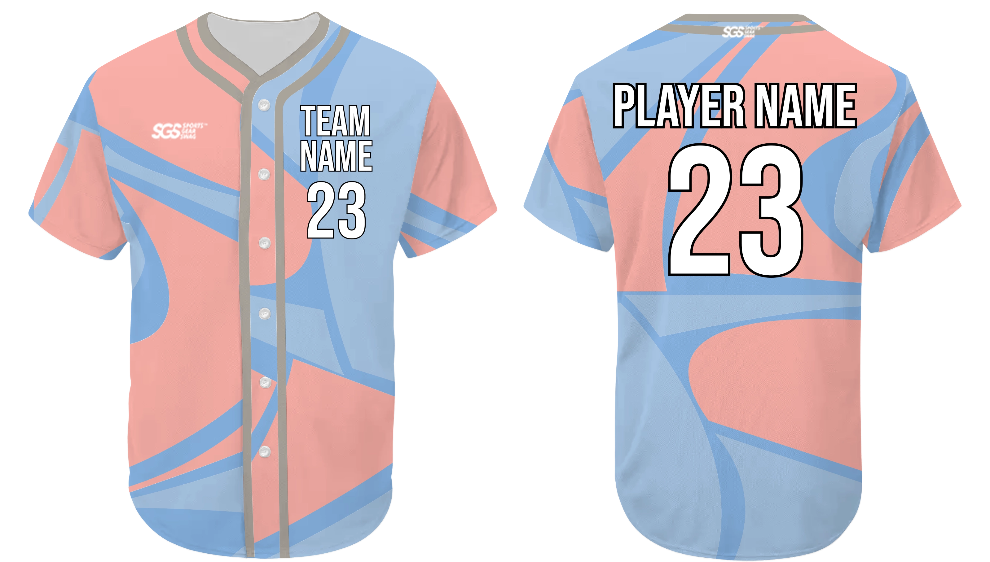 Custom 3d abstract adult youth unisex baseball jersey - Jersey