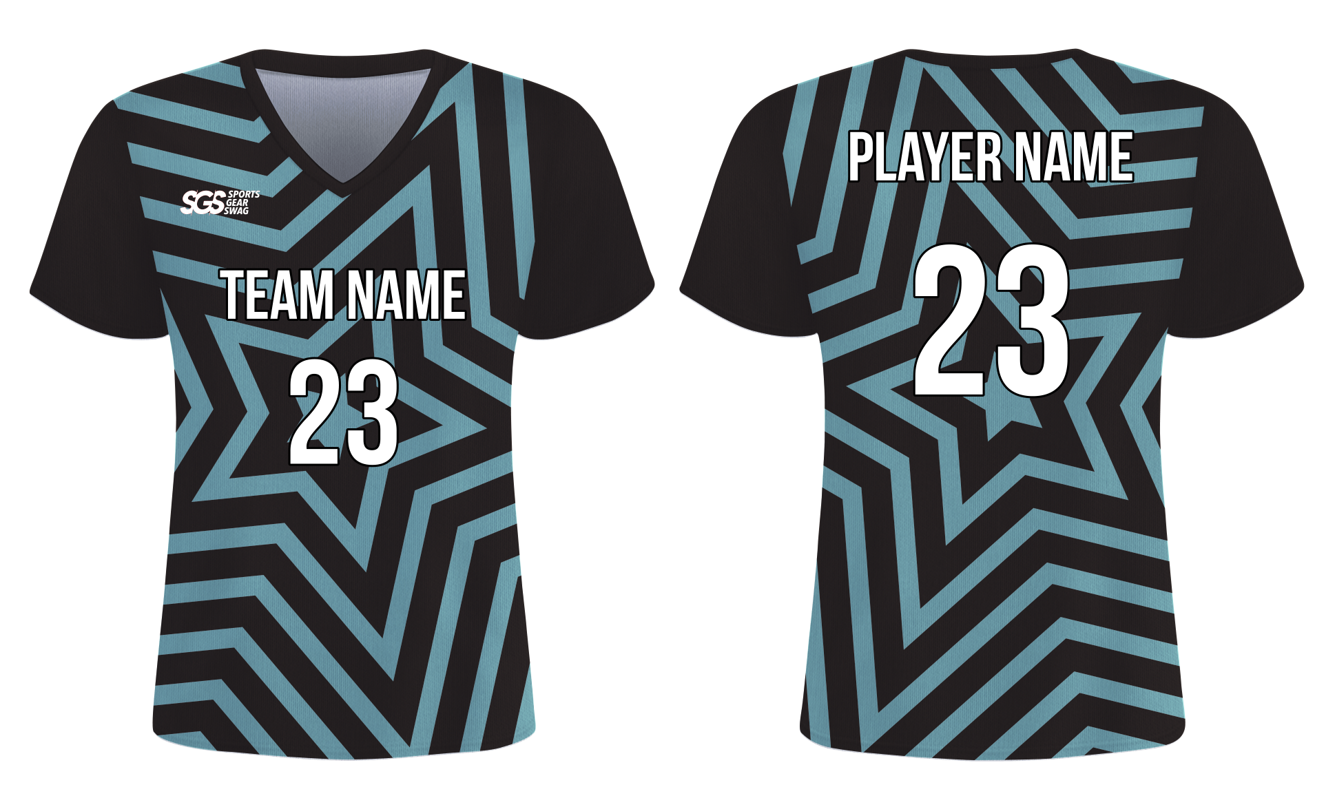 Custom star lines layers adult youth soccer jersey - Jersey